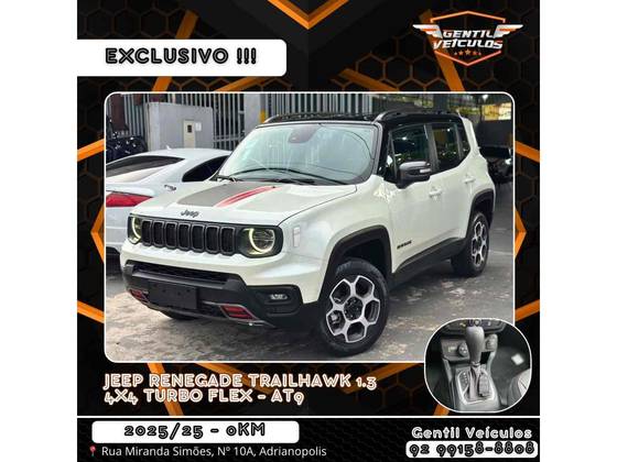 JEEP RENEGADE 1.3 T270 TURBO FLEX TRAILHAWK 4X4 AT9 JEEP RENEGADE 1.3 T270 TURBO FLEX TRAILHAWK 4X4 AT9
